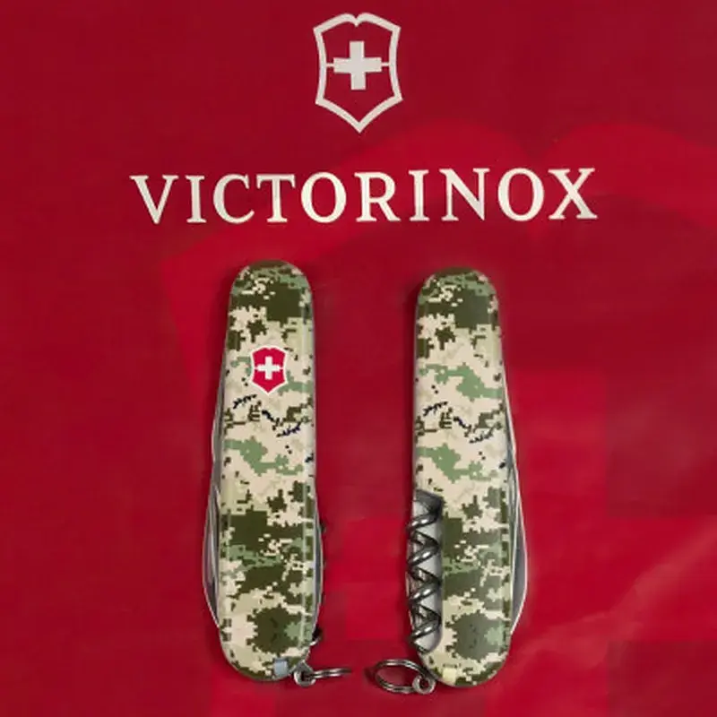 Ніж Victorinox Spartan Army 91 мм Піксель + Лого (1.3603.3_W3941p) - фото 11