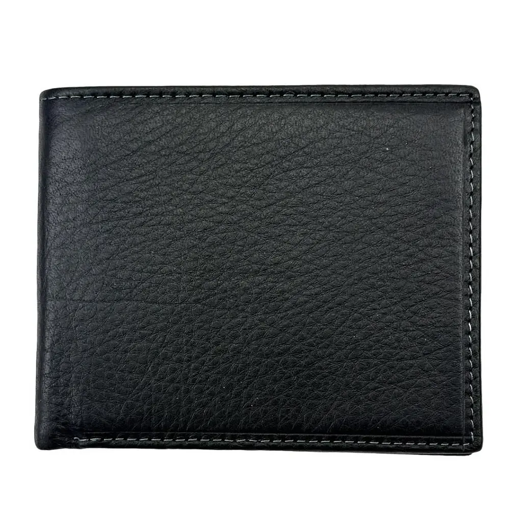 Класичне чорне шкіряне портмоне Tiding Bag M39-1023-3A - фото 3
