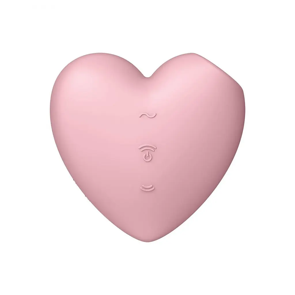 Вакуумный стимулятор клитора с вибрацией Satisfyer Cutie Heart розовый - фото 6