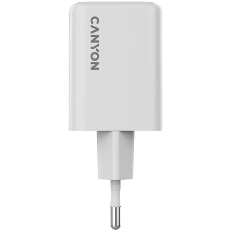 Зарядний пристрій Canyon CU45CC GaN 45W 2xPD EU White (CNS-CUW45CC) - фото 2