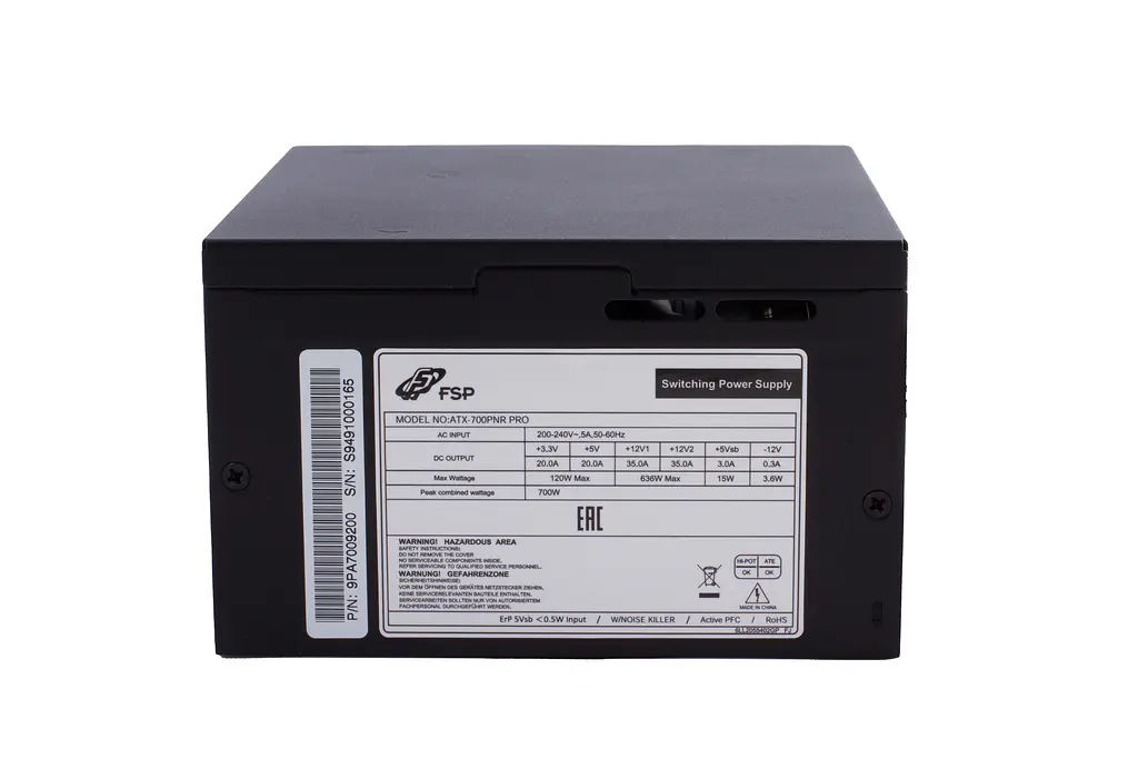 БЖ 700W FSP ATX-700W PNR PRO 120mm silent fan, Retail Box - фото 2