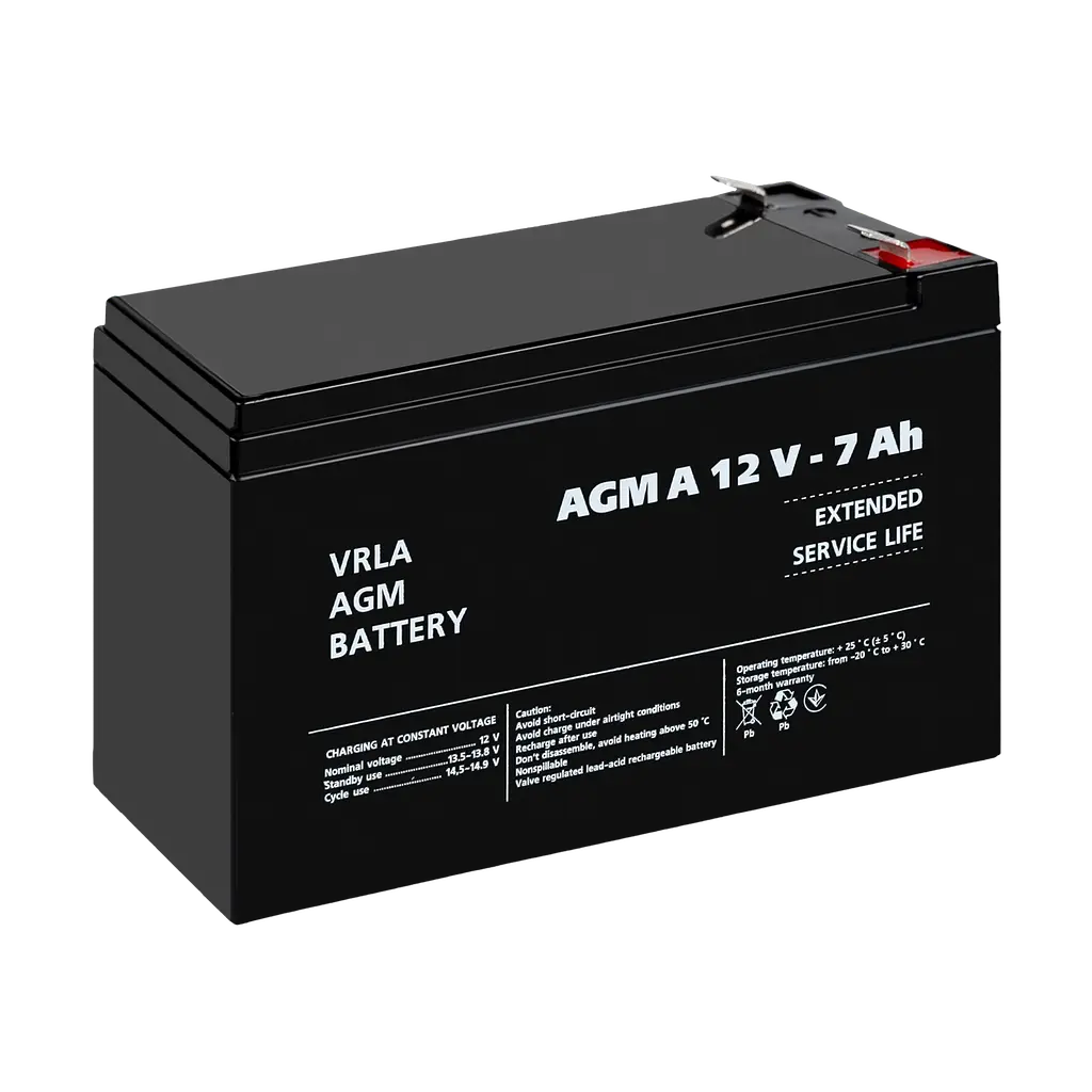 Акумулятор для сигналізації AGM А 12V - 7 Ah - фото 4