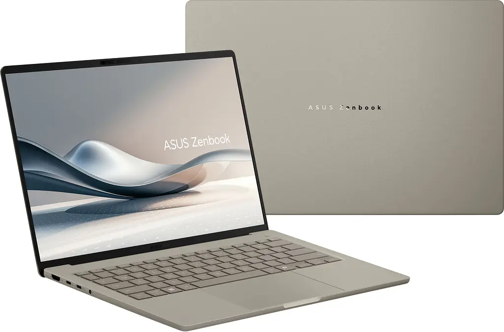 Ноутбук ASUS Zenbook A14 UX3407QA-QD305W 14 WUXGA OLED, Snapdragon X X1 26 100, 32GB, F1TB, UMA, Win11, Бежевий (90NB1501-M00F30) - фото 4