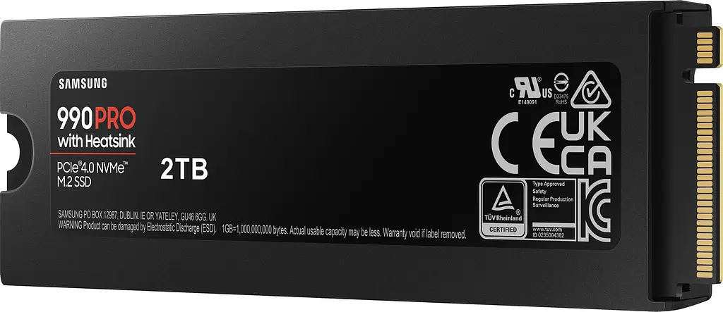 Samsung Накопичувач SSD M.2 2TB PCIe 4.0 990PRO + радіатор - фото 4
