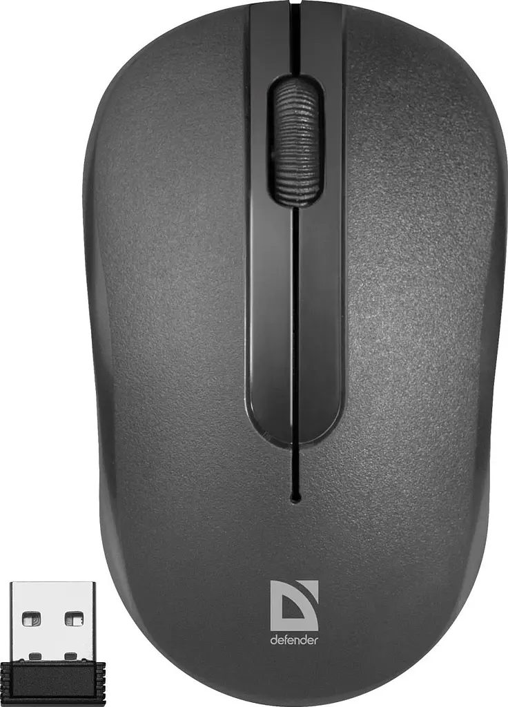 Комп'ютерна мишка Defender Datum MM-285 бездротова 3 кн. 1600 dpi чорна (52285) - фото 4