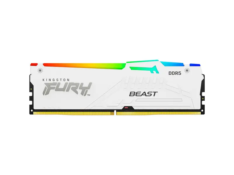 Пам'ять для настільних комп'ютерів Kingston FURY 16 GB DDR5 6000 MHz Beast RGB EXPO White (KF560C30BWEA-16) - фото 3