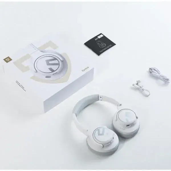 Наушники с микрофоном SoundPEATS Space White - фото 3