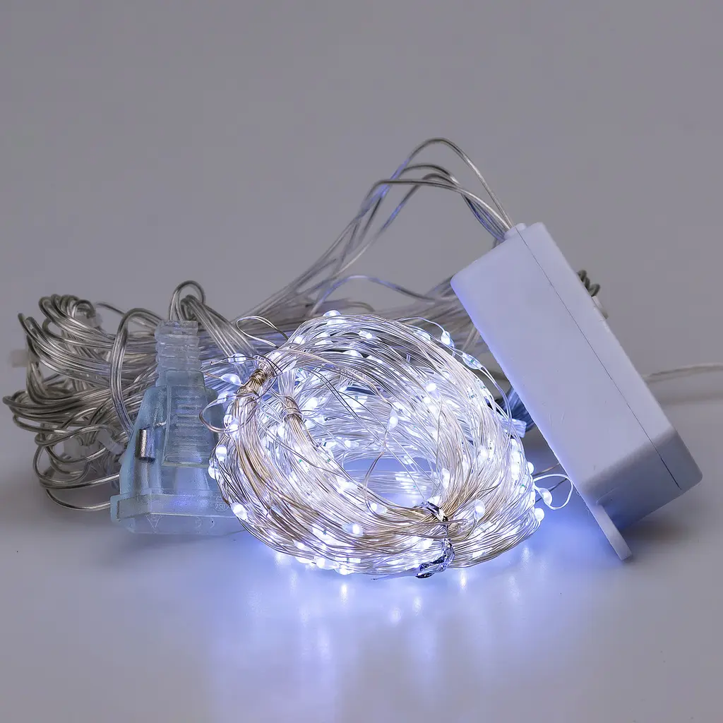 Гірлянда-штора Роса 200 LED розмір 3*3 м, білий GarlandoPro 173307W - фото 22