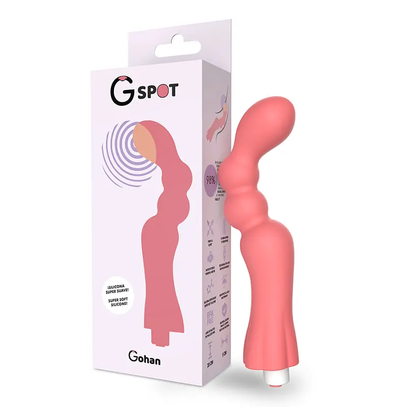 Вібратор для точки G GOHAN, колір: помаранчевий G-SPOT (Іспанія) G-SPOT GS907433 103082 - фото 6