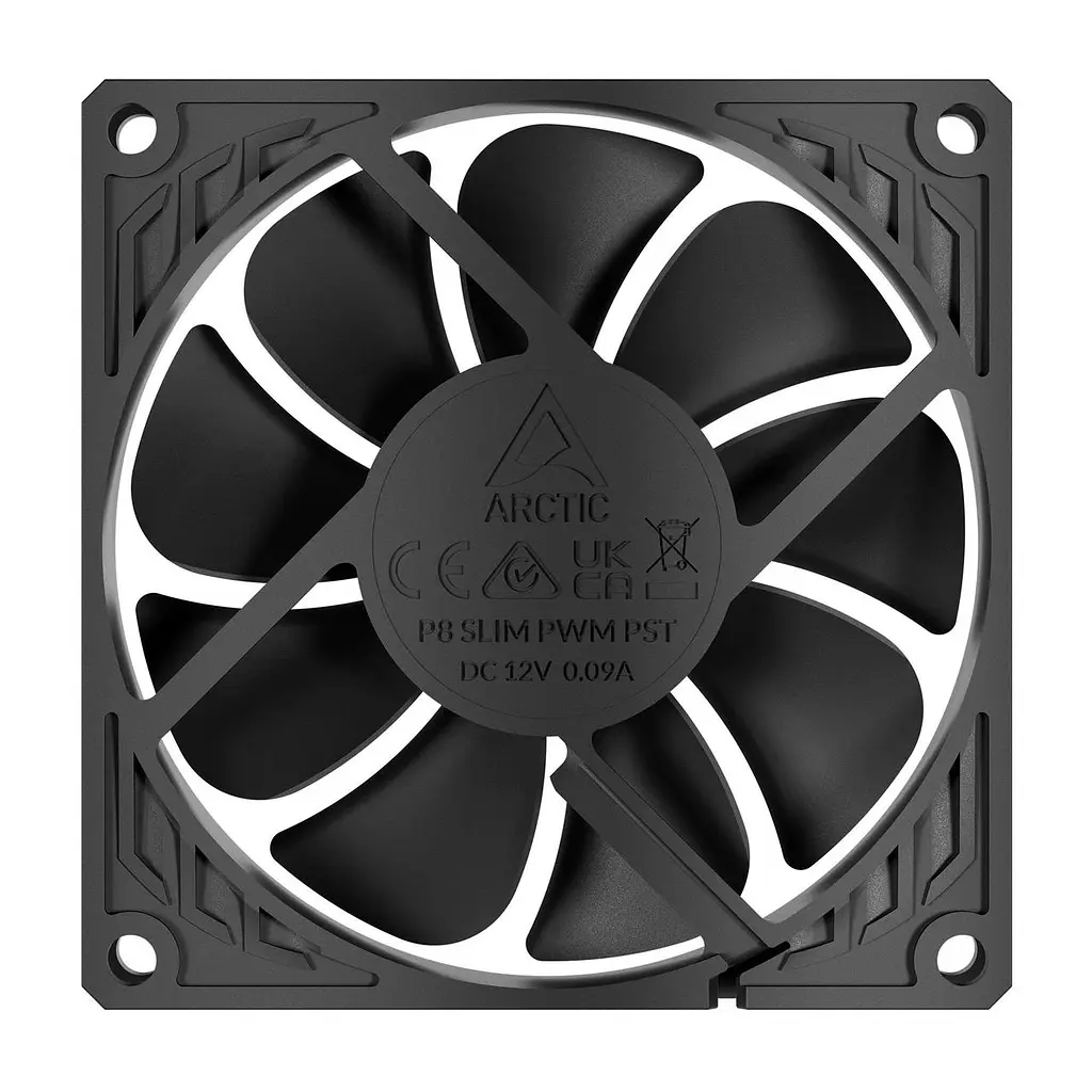 Вентилятор Arctic P8 Slim PWM PST Чорний (ACFAN00295A) - фото 6