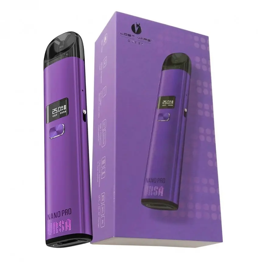 Под-система Lost Vape Ursa Nano Pro 25 W Pod 900 mAh 2.5 ml Kit Electric Violet (11641) - фото 5