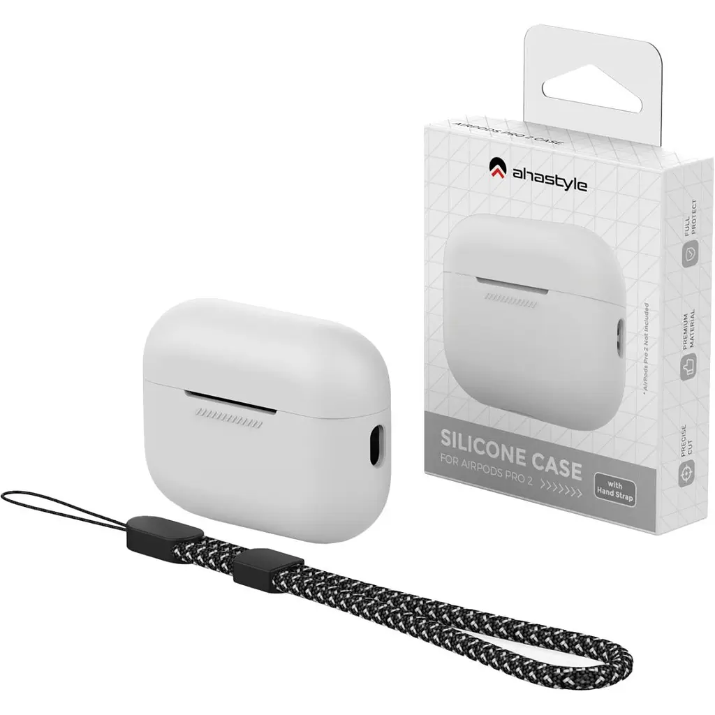 Чохол AhaStyle Colorful Silicone Case для AirPods Pro 2 White [CP-187-2-C-WE] [133848] - фото 5