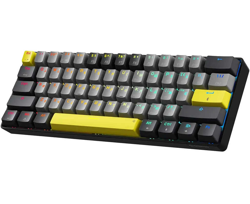 Механічна ігрова клавіатура GamePro GPMK-130G Pro Black Hot-Swap Outemu Red Switch RGB 2.4G/Bluetooth/USB - фото 2
