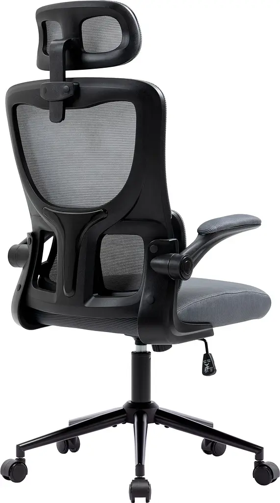 Офісне крісло GT Racer X-5728, чорно-сіре (X-5728 Black/Gray) - фото 9