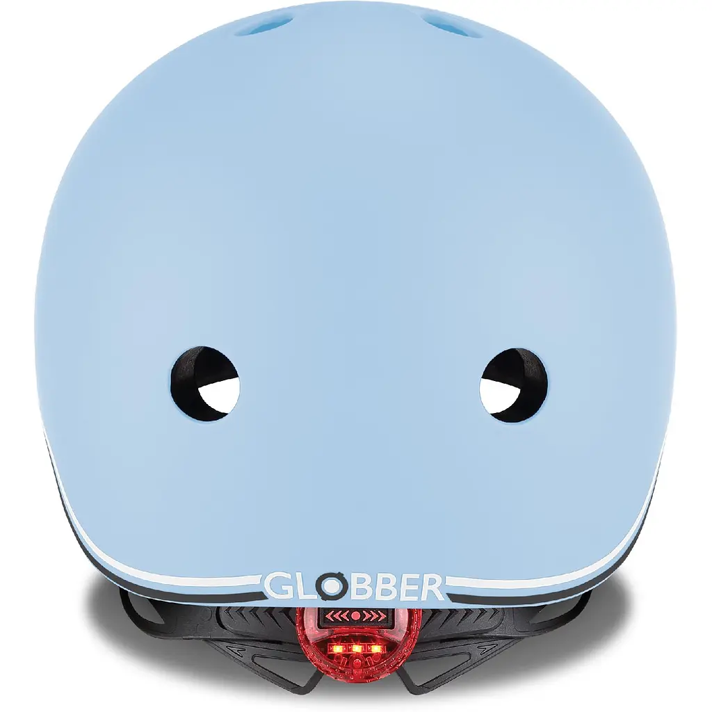 Шлем защитный детский Globber Go Up Lights с фонариком 45-51 см голубой (506-200) - фото 3