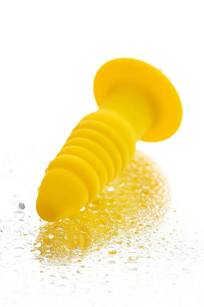 Анальна пробка ToDo Anal Vibro Plug Lancy 11 см (жовтий) - фото 4