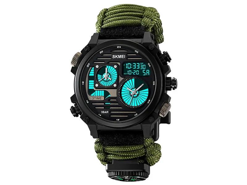 Наручные часы мужские 2202NAG Army Green Skmei acs0030152 - фото 3