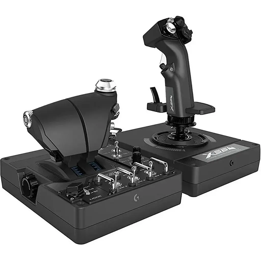 Джойстик із важелем керування двигуном Logitech X-56 Rhino Saitek Pro Flight (945-000059) [175063] - фото 2