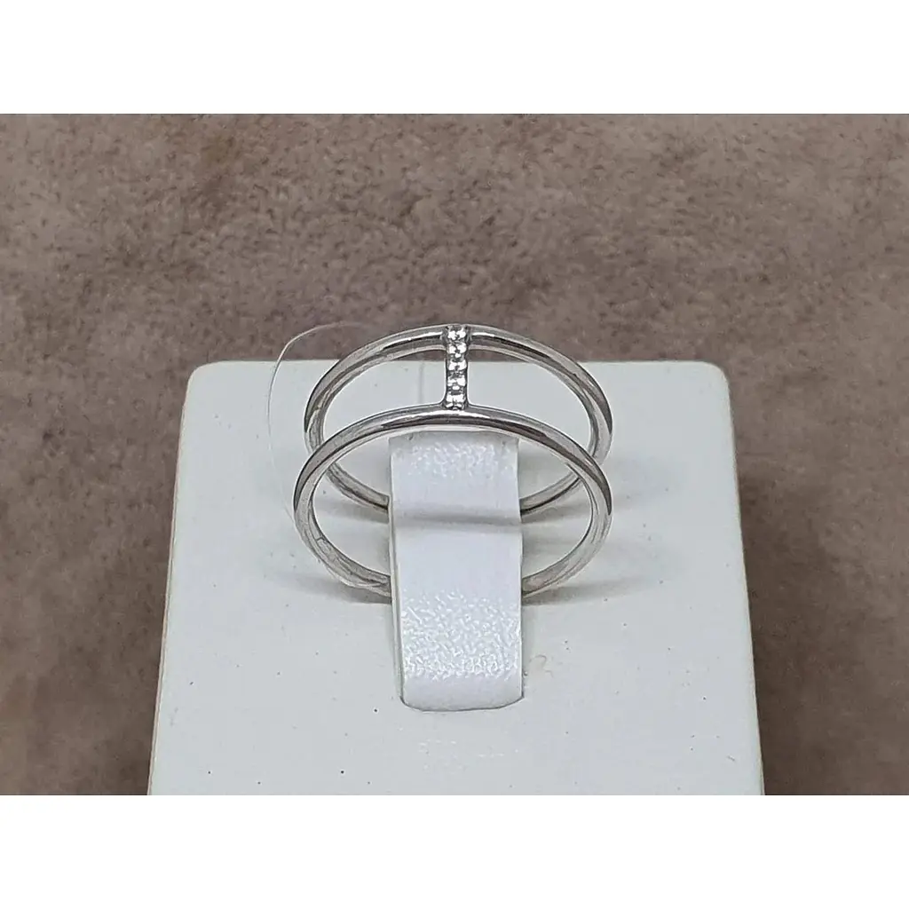 Серебряное кольцо Qvaliz с фианитами. 901-01008 17,5 - фото 4