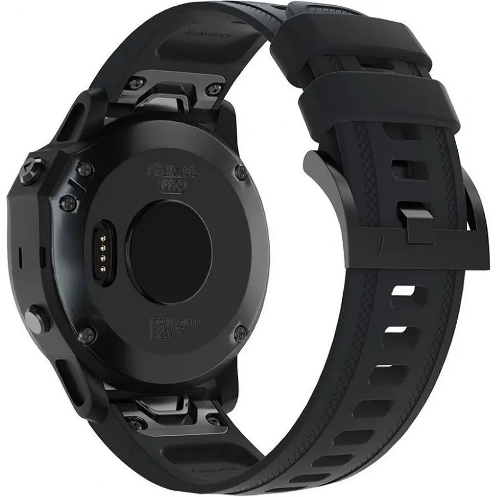 Ремінець ArmorStandart Silicon для Garmin 20mm Black (ARM60799) [141553] - фото 3