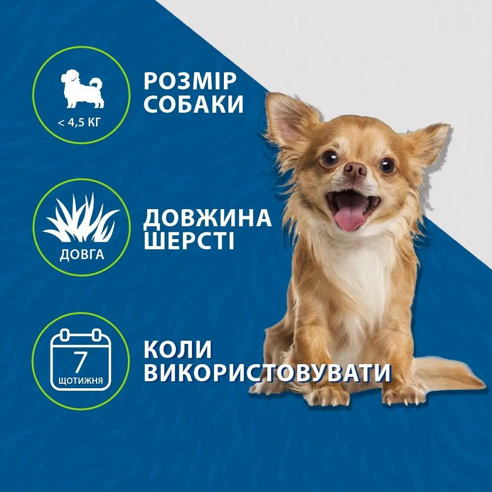 Фурмінатор для вичісування FURminator для собак з довгою шерстю розмір XS - фото 4