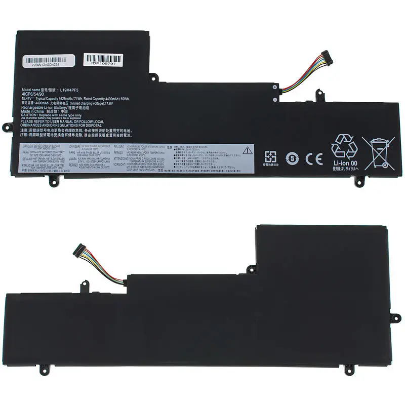 Батарея для ноутбука Lenovo L19M4PF5 (Yoga Slim 7 15IIL05 Slim 7 15ITL05) 15.44V 4625mAh 71Wh Чорний - фото 2