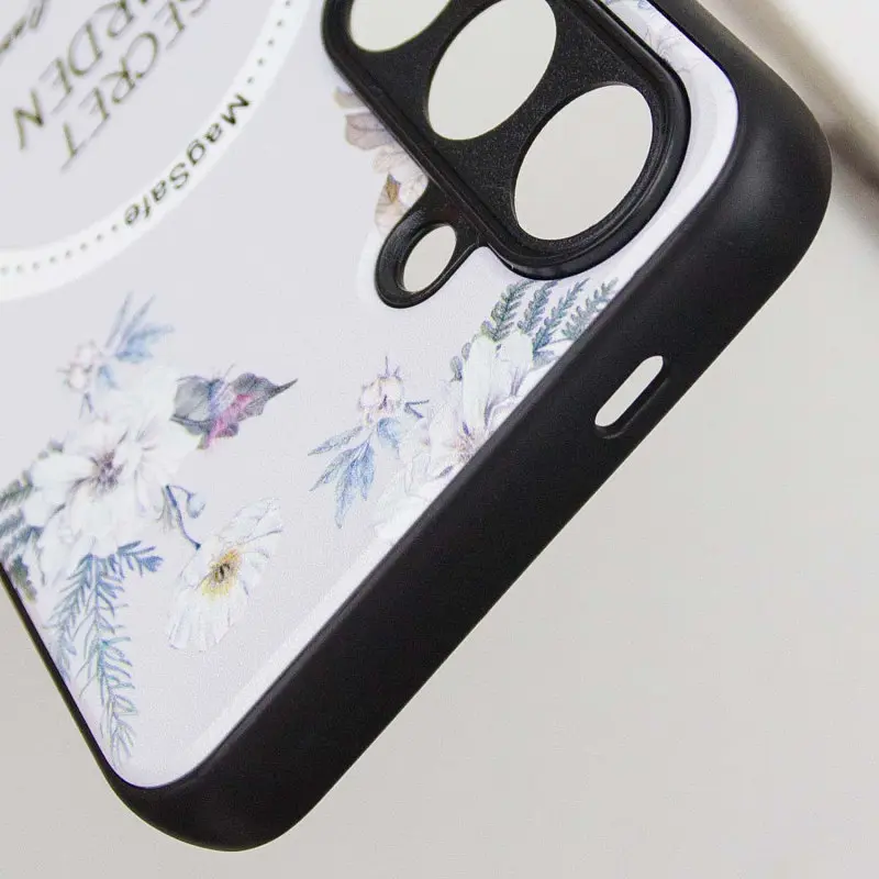TPU+PC чохол Secret Garden with MagFit для Samsung Galaxy S23 FE White - фото 6