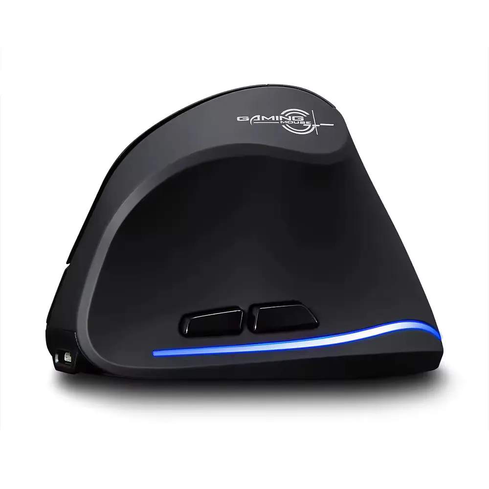 Вертикальна миша бездротова Zelotes F-35 з акумулятором та RGB підсвічуванням Black - фото 2