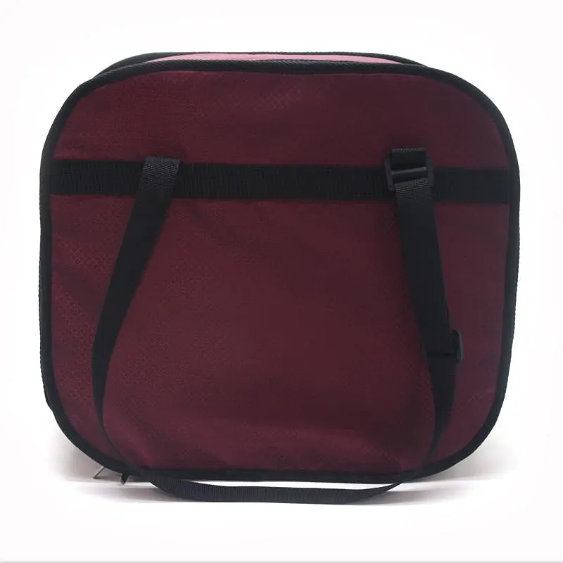 Сумка переноска Поллі для котів та малих порід собак Zoo-hunt №0 22х37х33 см бордова - фото 5