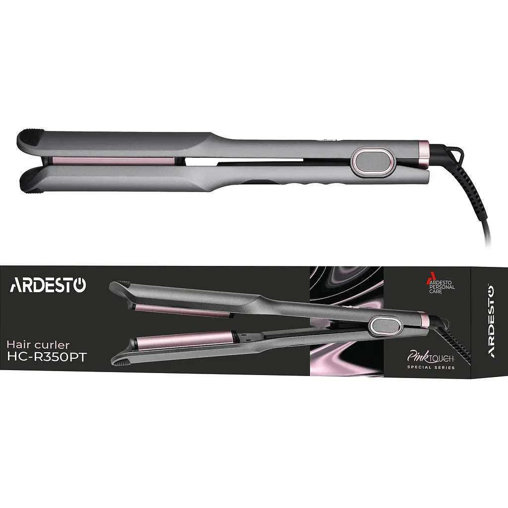 Плойка для завивки волосся Ardesto Pink Touch сіро-рожевий 55 Вт (HC-R350PT) - фото 10