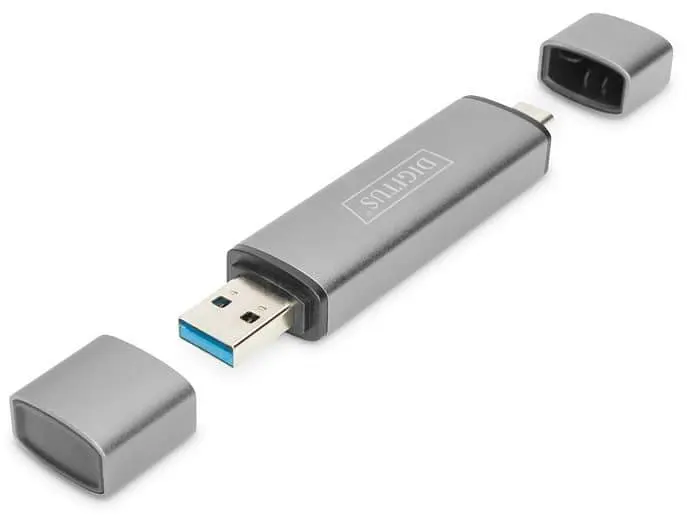 Кардрiдер Digitus USB-C/USB 3.0 SD/MicroSD (DA-70886) - фото 4