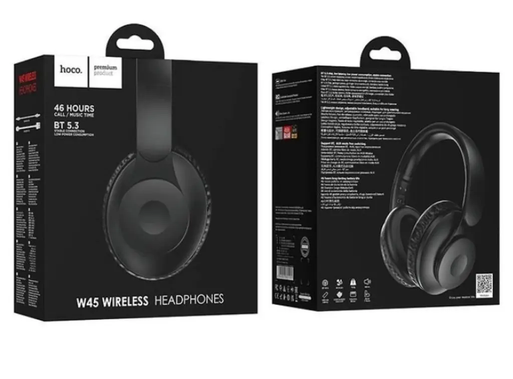 Наушники Bluetooth Главные Hoco W45 Enjoy черный - фото 3