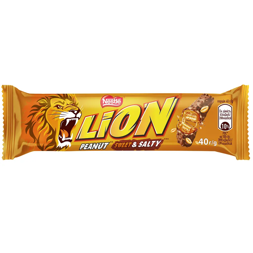 Батончик Lion Peanut Sweet & Salty 40 г - фото 1