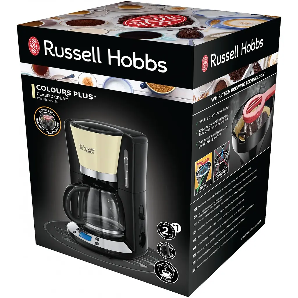 Крапельна кавоварка Russell Hobbs Colours Plus Cream 24033-56 - фото 2