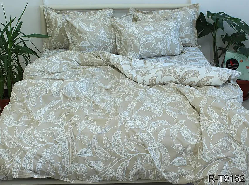 Комплект постільної білизни з компаньйоном (R-T9152) Євро TAG tekstil pbe0036782