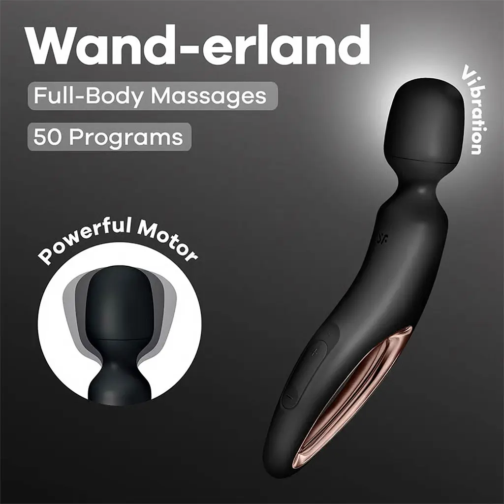 Вібромасажер Satisfyer Wand-erland, 30 см (чорний) - фото 6