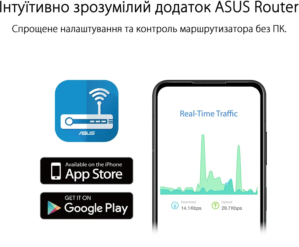 Роутер ASUS RT-AX52 (90IG08T0-MO3H00) - фото 7