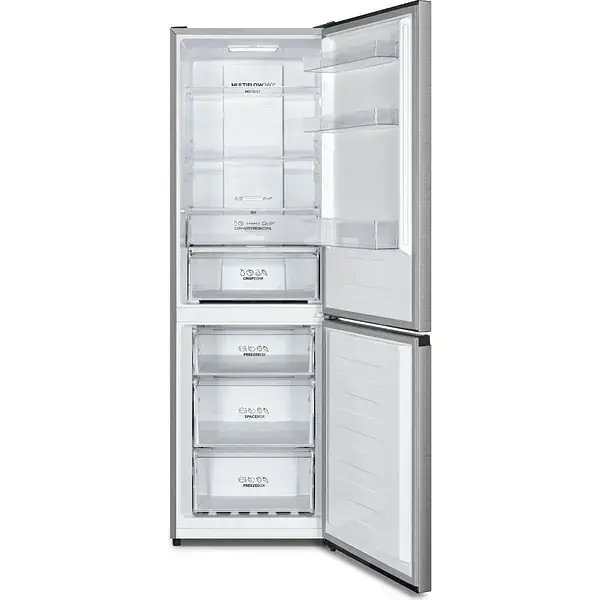 Холодильник Gorenje з нижн. мороз. камерою 185х60х60 см 2 дв. Х 207л М 93 л A++ NoFrost Plus Fresh zone зовн. диспл сірий - фото 2