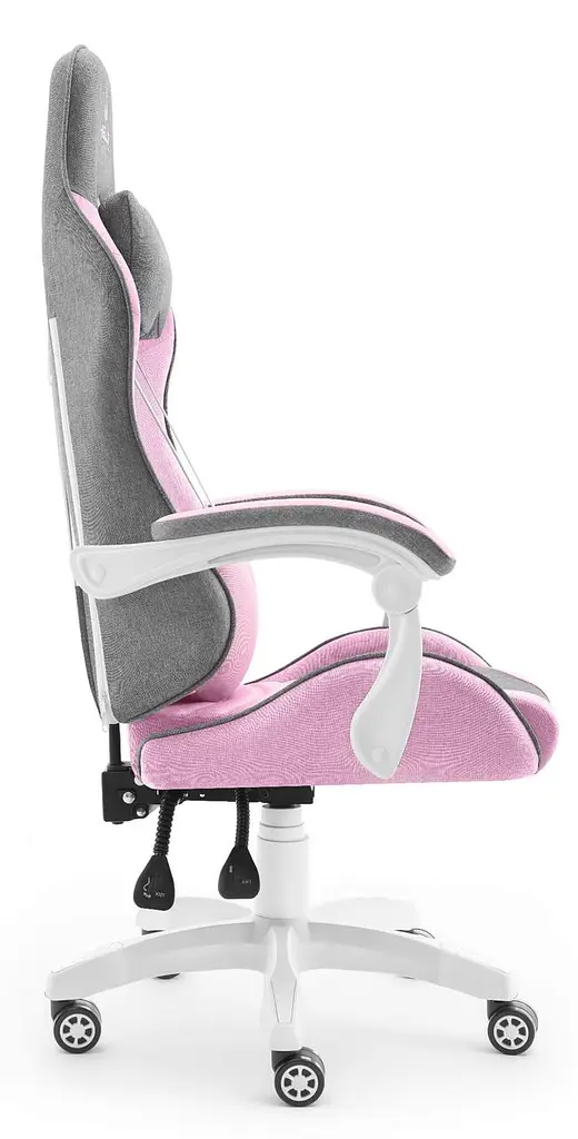 Компьютерное кресло Hell's Rainbow Pink-Gray тканина - фото 3