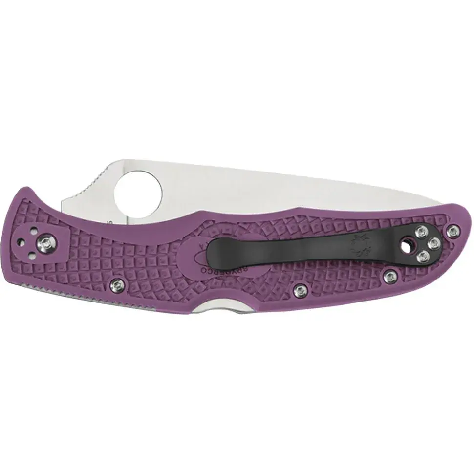 Нож Spyderco Endura 4 Flat Ground Purple (C10FPPR) - фото 2