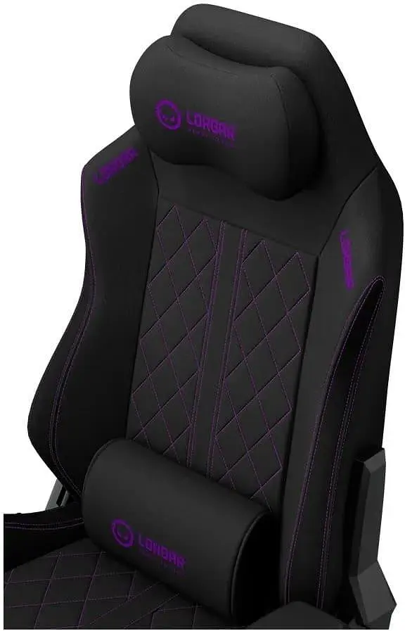 Ігрове крісло Lorgar CHA41 Premium Anti-Stain Fabric Black/Purple (LRG-CHA41-BK-PR) - фото 12
