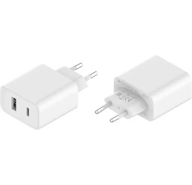 Мережевий зарядний пристрій Xiaomi Mi 33W Wall Charger (Type-A+Type-C) EU White (BHR4996GL) - фото 3