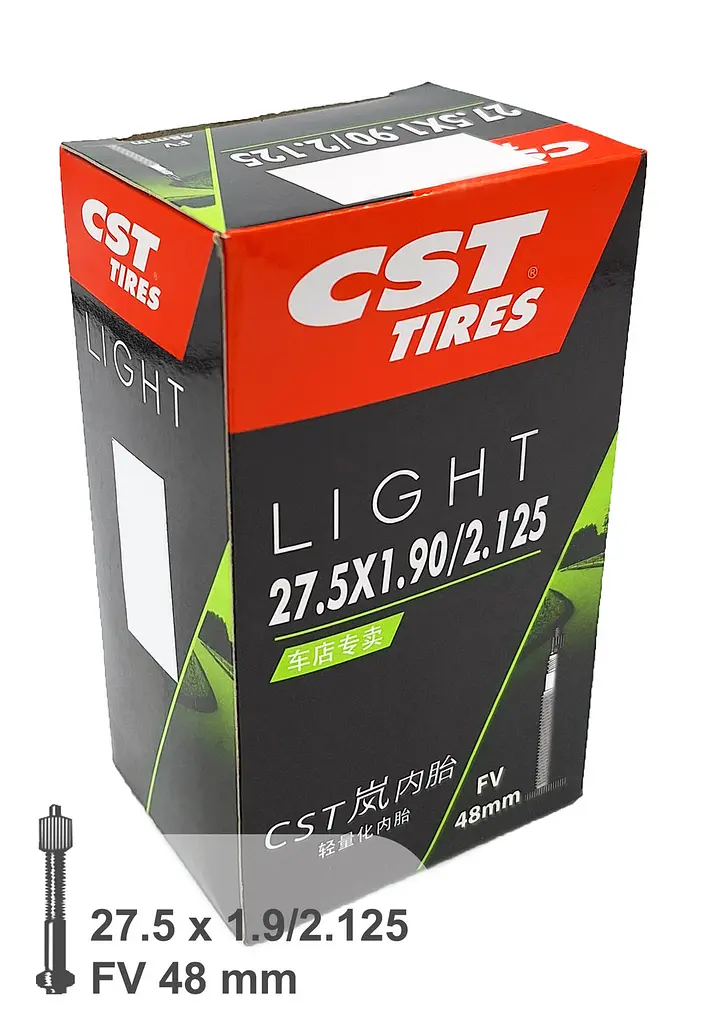 Камера велосипедна CST Light 27.5x1.9/2.125 FV 48 мм (G0001343) - фото 3