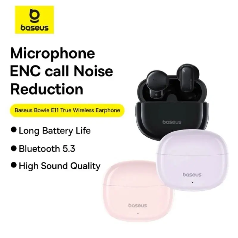 Бездротові навушники Baseus Bowie E11 True Wireless Earphones Cluster Black (A00053500113-Z1) - фото 5