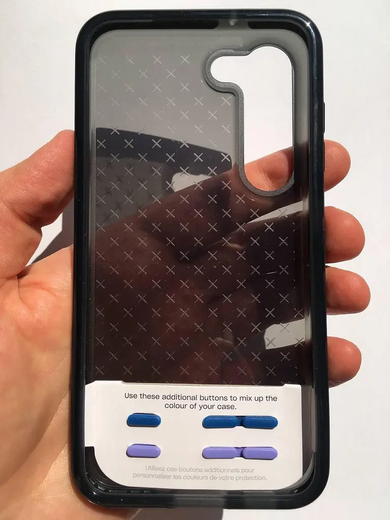 Оригінальний силконовий чохол для Samsung Galaxy S23 PLUS (S916) Tech21 Evo Check Протиударний Black T21-10093 - фото 7