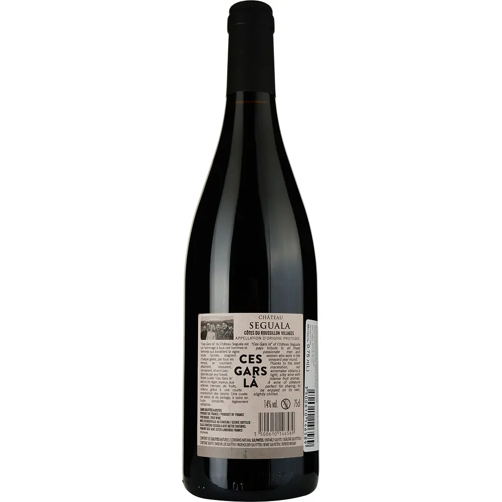 Вино Chateau Mas Seguala Ces Gars La AOP Cotes Du Roussillon Village 2021 червоне сухе 0.75 л - фото 2
