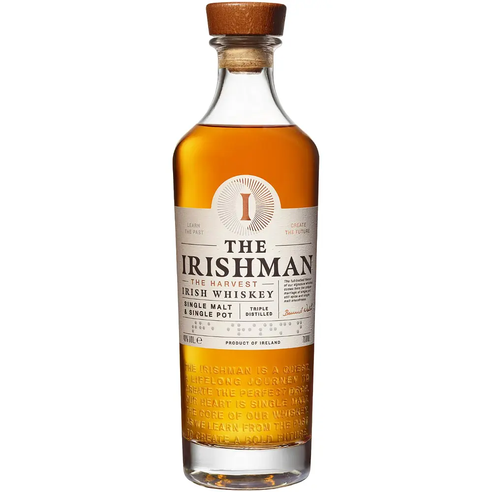 Віскі The Irishman The Harvest Single Malt and Single Pot Irish Whiskey 40% 0.7 л у подарунковій упаковці + 2 склянки - фото 2
