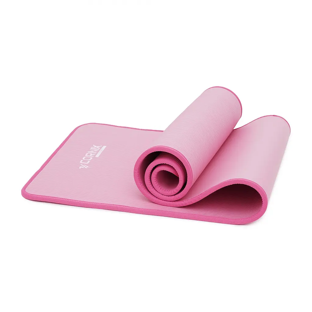 Килимок спортивний Cornix NBR 183 x 61 x 1 см для йоги та фітнесу XR-0097 Pink/Pink - фото 4