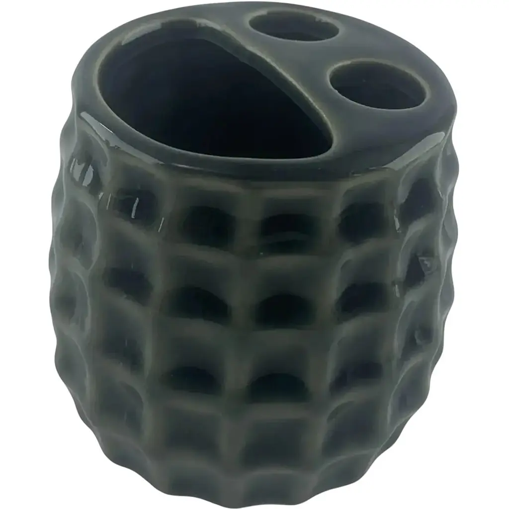 Набір аксесуарів для ванної кімнати No brand керамічний сірий 28.5x22.5x9 см - фото 3