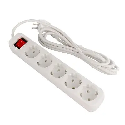 Мережевий фільтр живлення ColorWay (CW-PSEA53W), 5 розеток/ 3M white (CW-PSEA53W) - фото 4